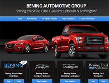 Tablet Screenshot of beningautomotivegroup.com